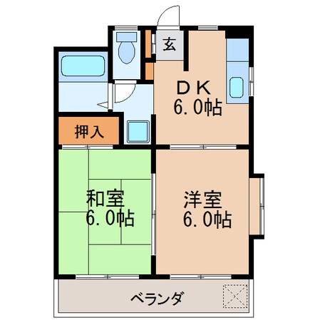 コーポ白壁の物件間取画像